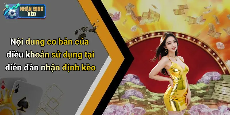 Nội dung cơ bản của điều khoản sử dụng tại diễn đàn nhận định kèo