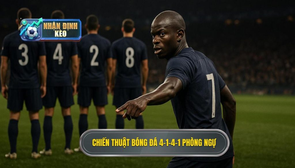 Chiến thuật bóng đá 4-1-4-1 phòng ngự