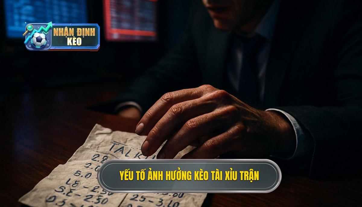 Các yếu tố then chốt ảnh hưởng đến kèo tài xỉu cả trận