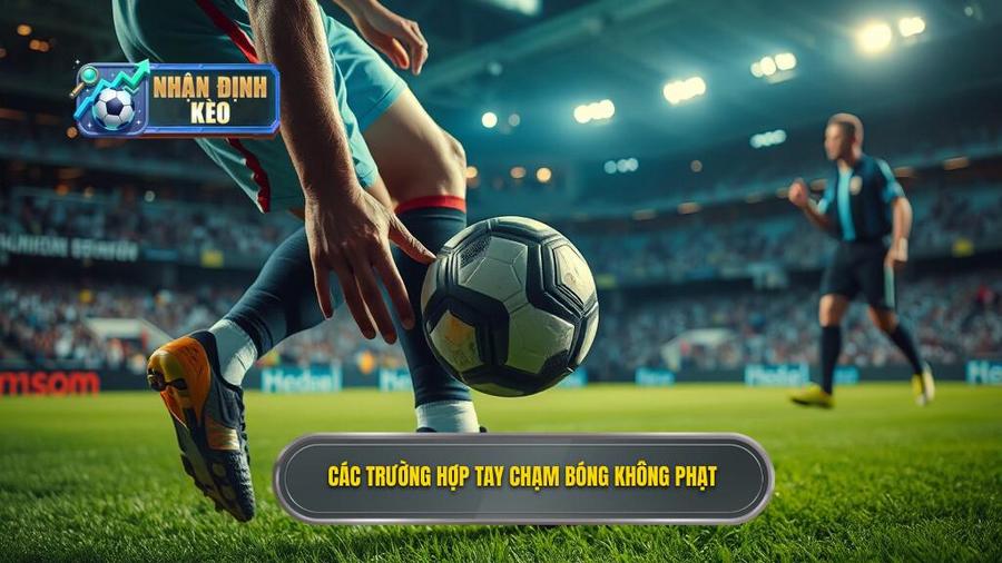 2. Các trường hợp tay chạm bóng không phạt