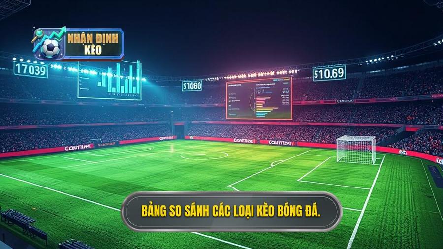 3. Bảng so sánh các loại kèo bóng đá.